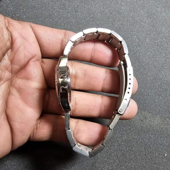 TFX By Bulova Ladies Quartz Watch Silver Tone White Date Just Dial Working  show - Picture 3 of 9